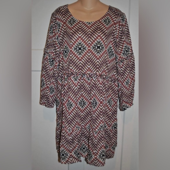 WILLIAM RAST Multi Fractal Diamond Shift Dress L - Picture 3 of 3